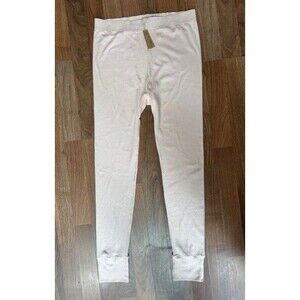 Womens 2X XXL‎ SKIMS Logo Pointelle Leggings Cotton Lounge Quartz Pink Thermal